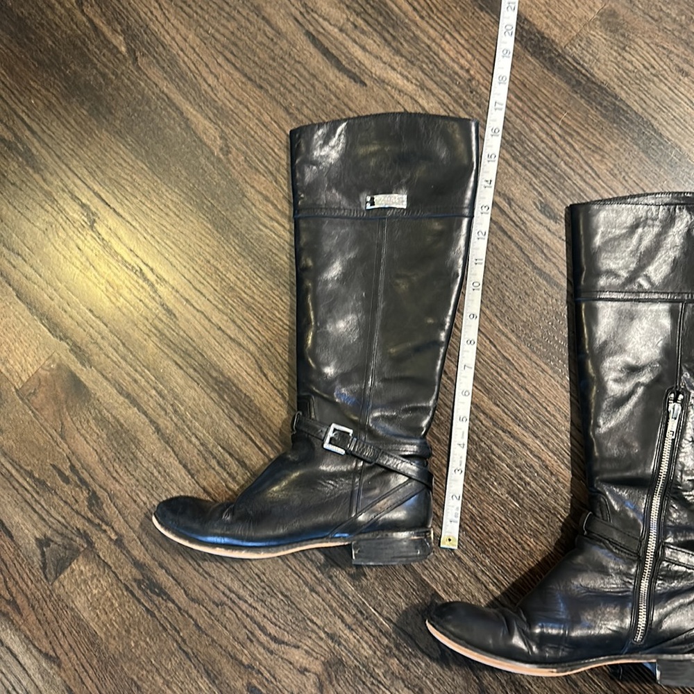 Coach Micha Boots Black Leather 8.5 GUC - Picture 2 of 13